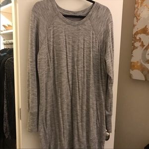 Athleta gray sweatshirt dress